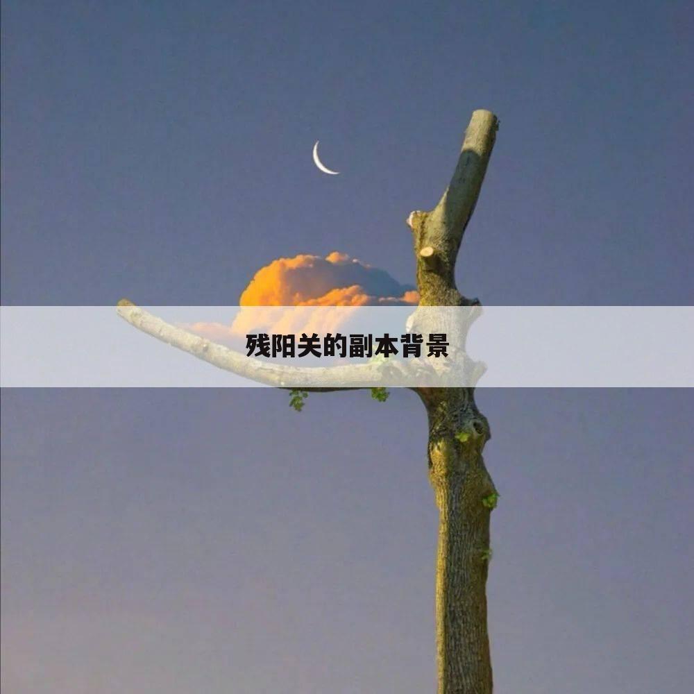 残阳关的副本背景