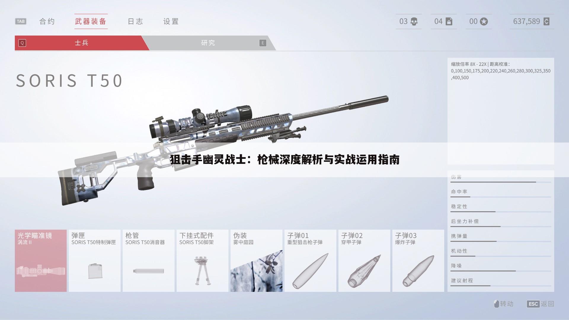 狙击手幽灵战士：枪械深度解析与实战运用指南