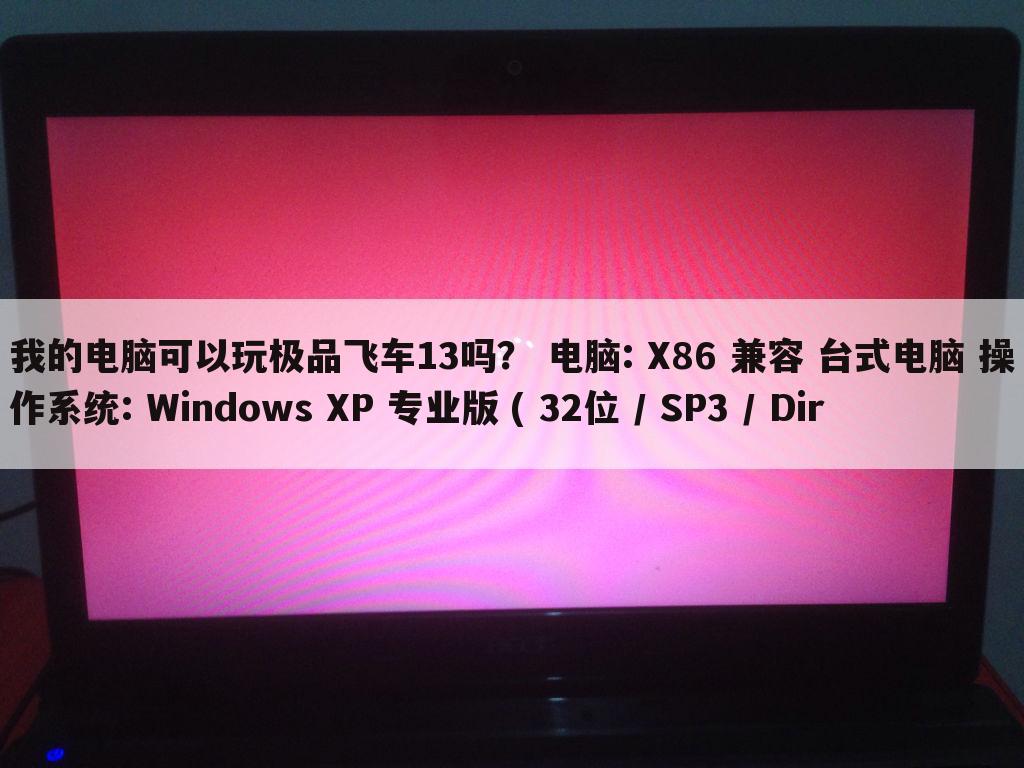 我的电脑可以玩极品飞车13吗？ 电脑: X86 兼容 台式电脑 操作系统: Windows XP 专业版 ( 32位 / SP3 / Dir