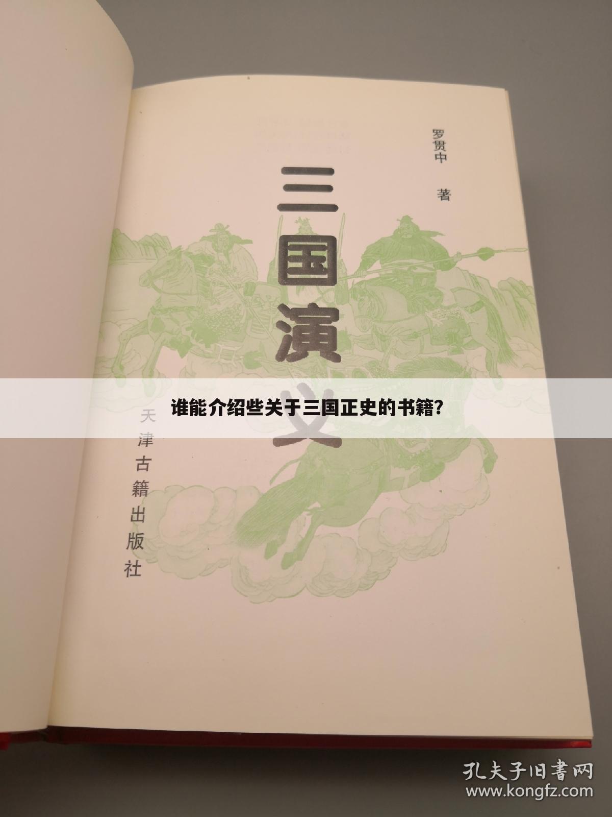 谁能介绍些关于三国正史的书籍？