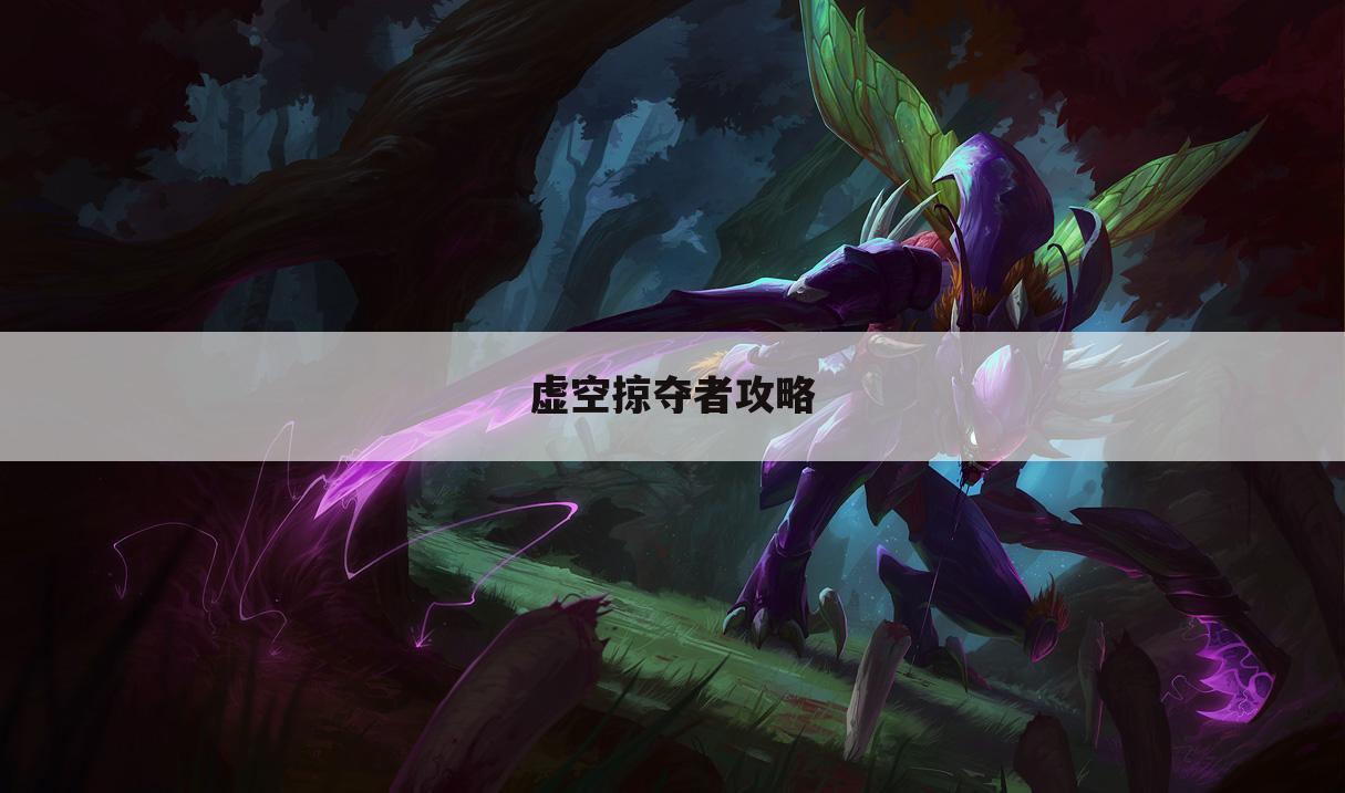 虚空掠夺者攻略