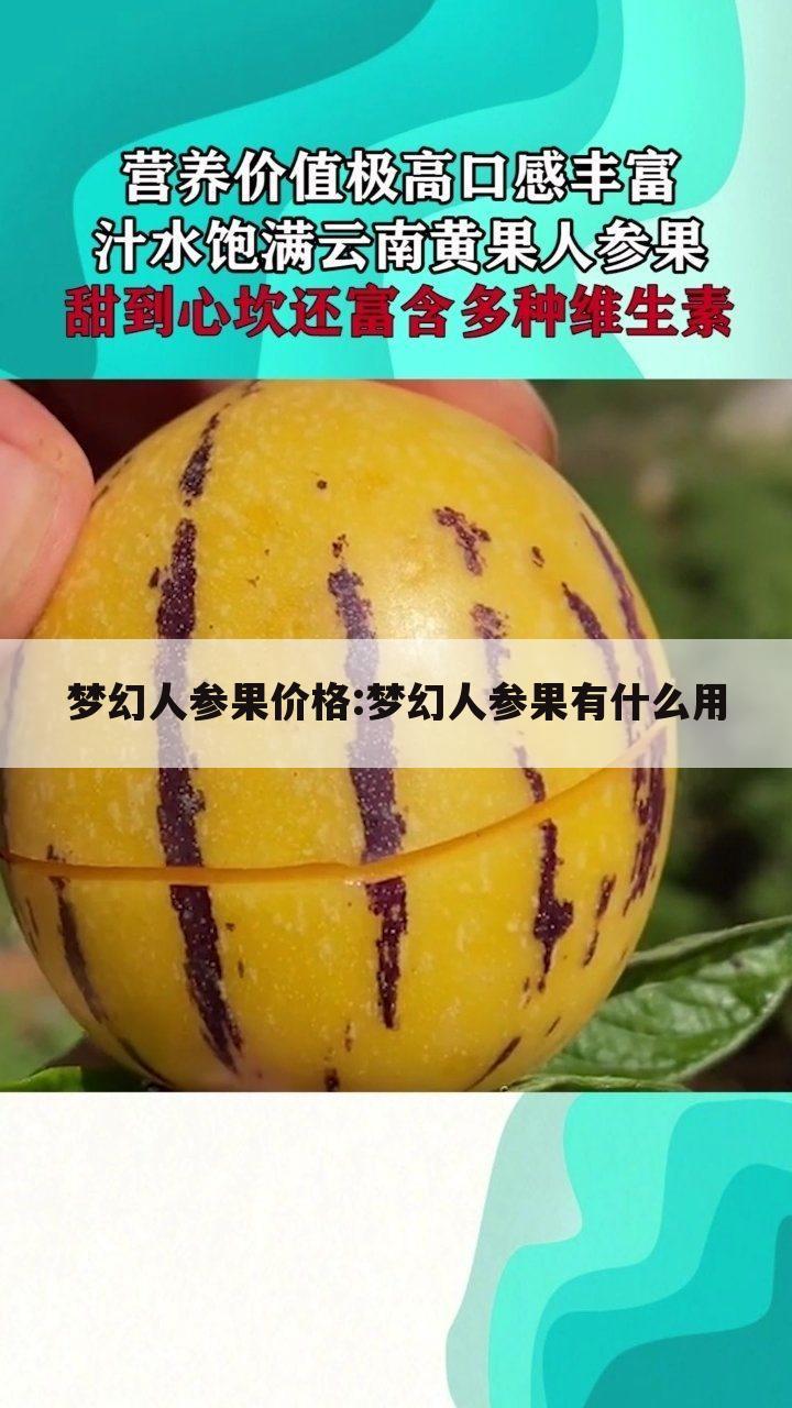 梦幻人参果价格:梦幻人参果有什么用