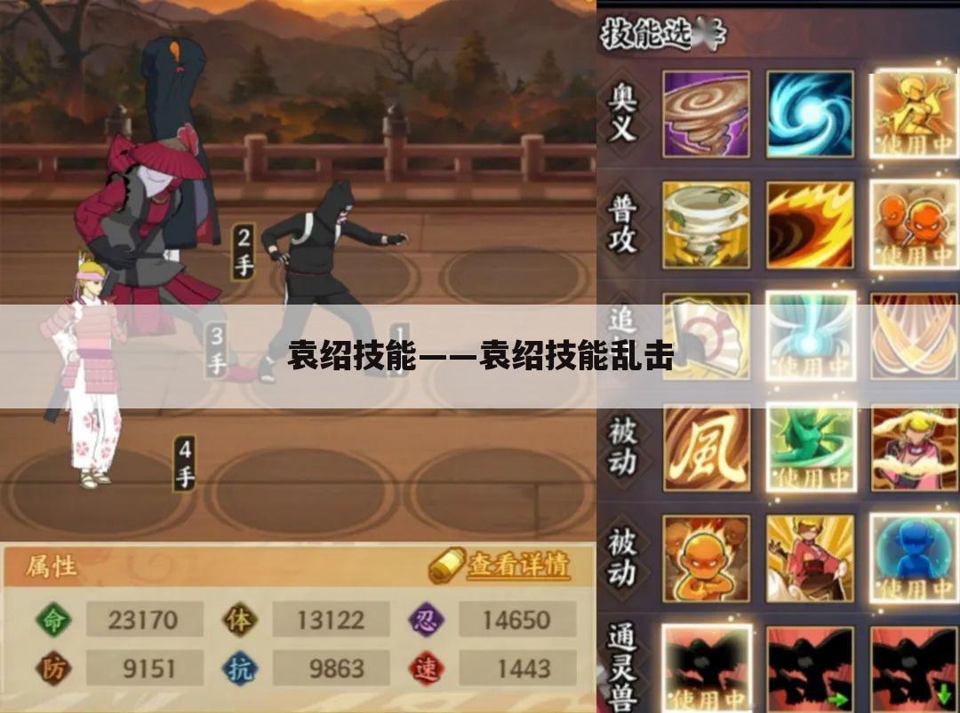 袁绍技能——袁绍技能乱击