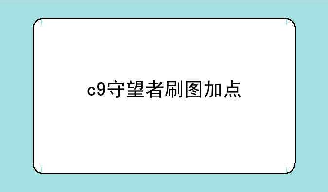 c9守望者刷图加点