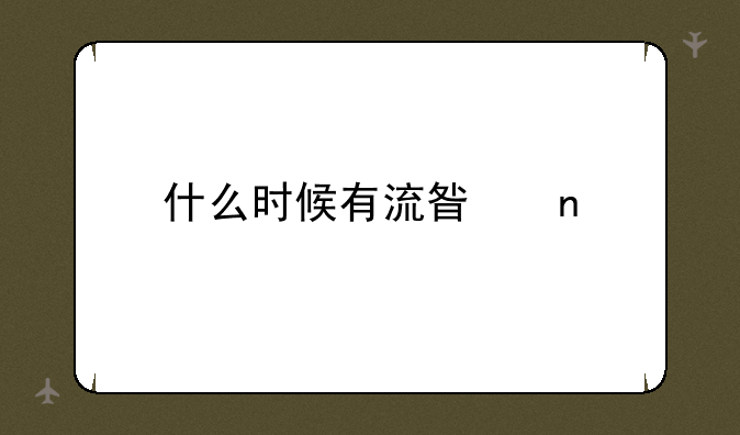 什么时候有流星雨