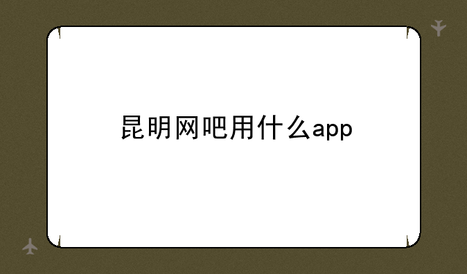 昆明网吧用什么app