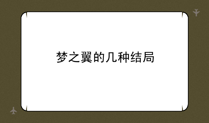 梦之翼的几种结局