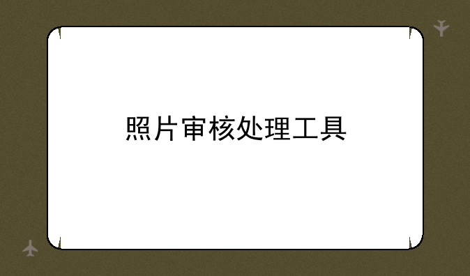 照片审核处理工具