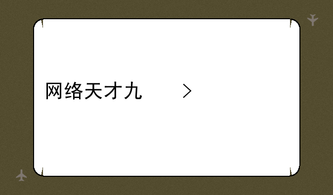 网络天才也叫什么