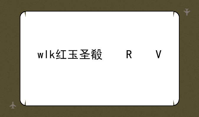 wlk红玉圣殿攻略