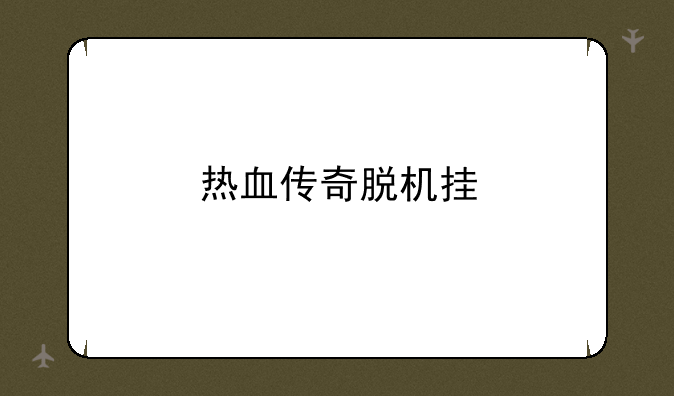 热血传奇脱机挂