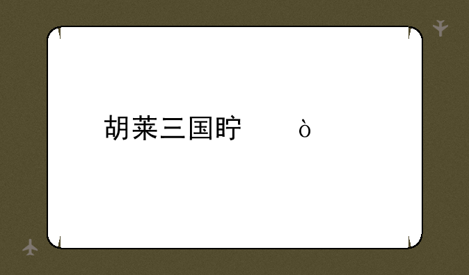 胡莱三国真张角