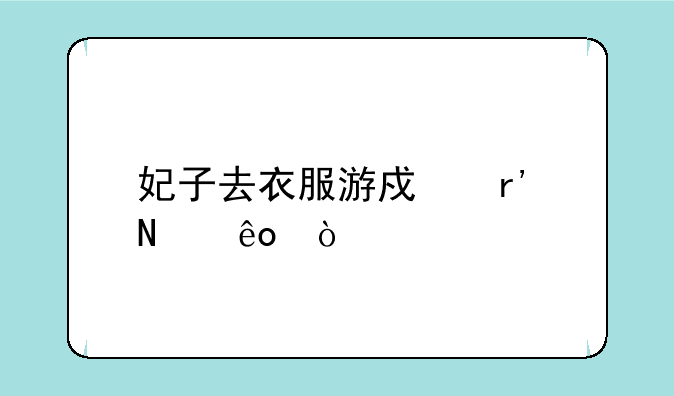 妃子去衣服游戏有哪些？