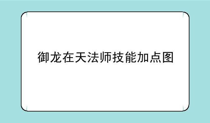 御龙在天法师技能加点图